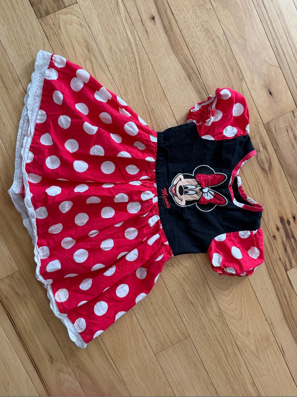 Disney Brand Minnie Mouse Red Polka Dot Dress